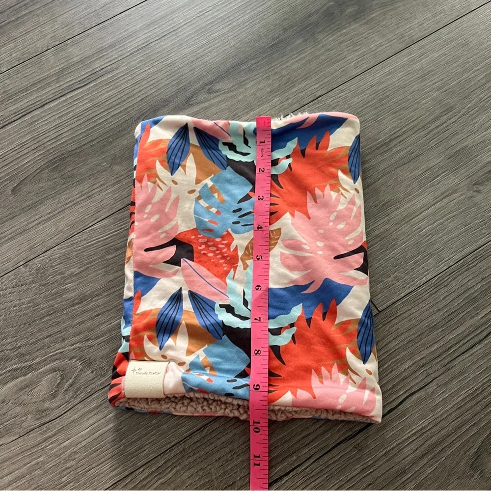 Simply Stellar Colorful Dog Snood Ear Cover Fleece Lined Size Large